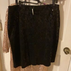 Black sequins skirt